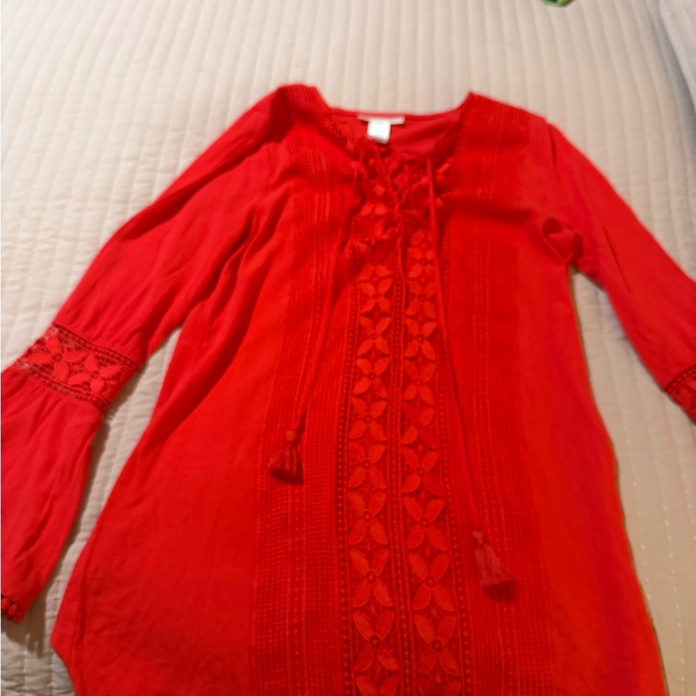 La Blanca Red Swim Coverup